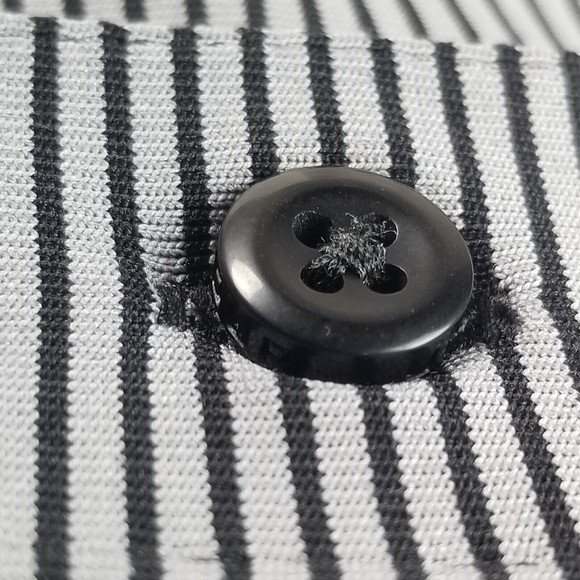 Under Armour Mens Polo Shirt Short Sleeves Striped Loose Heat Gear Black Size XL - Picture 4 of 16